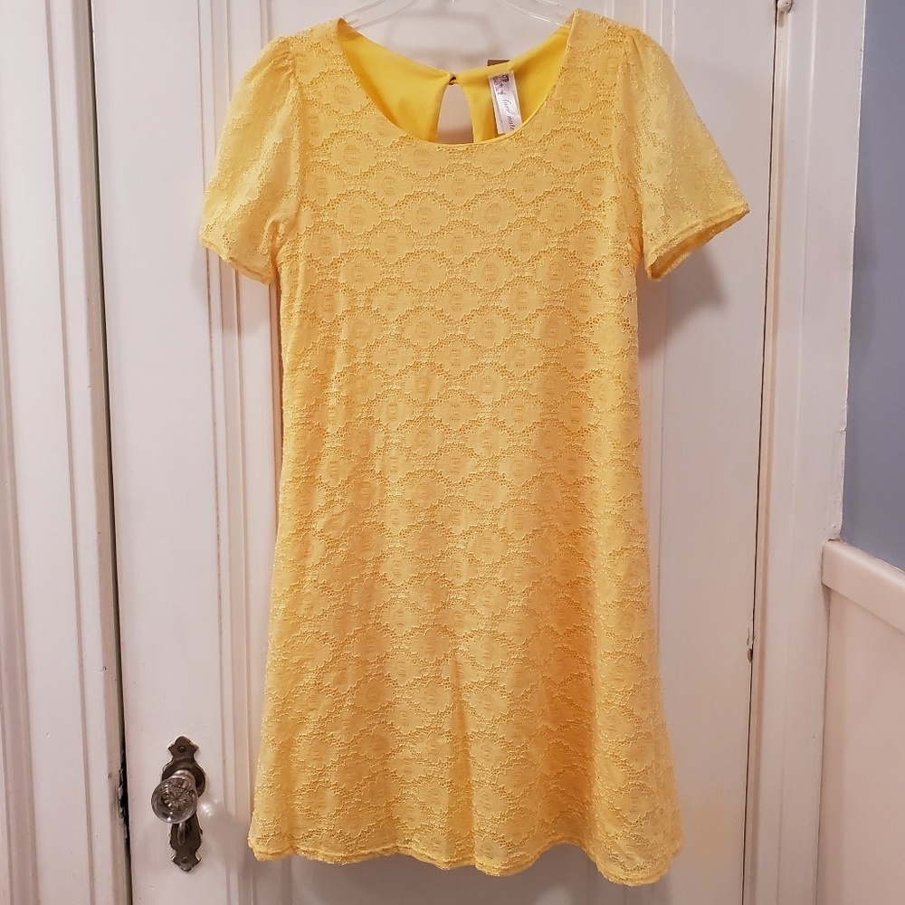 NWT Francesca's Sunny Yellow Dress